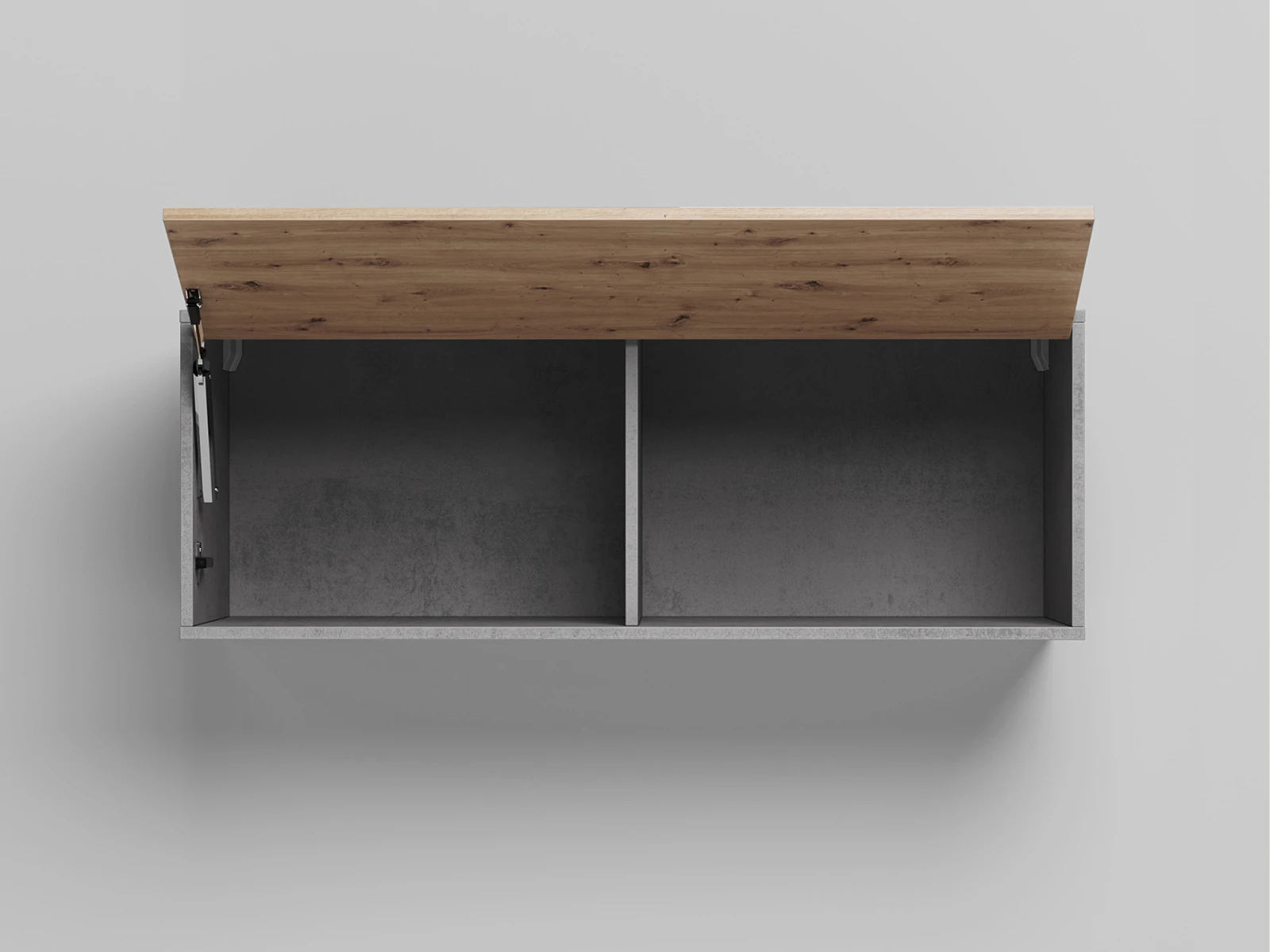 2 Wall cabinet - One door Concrete / Wild Oak 