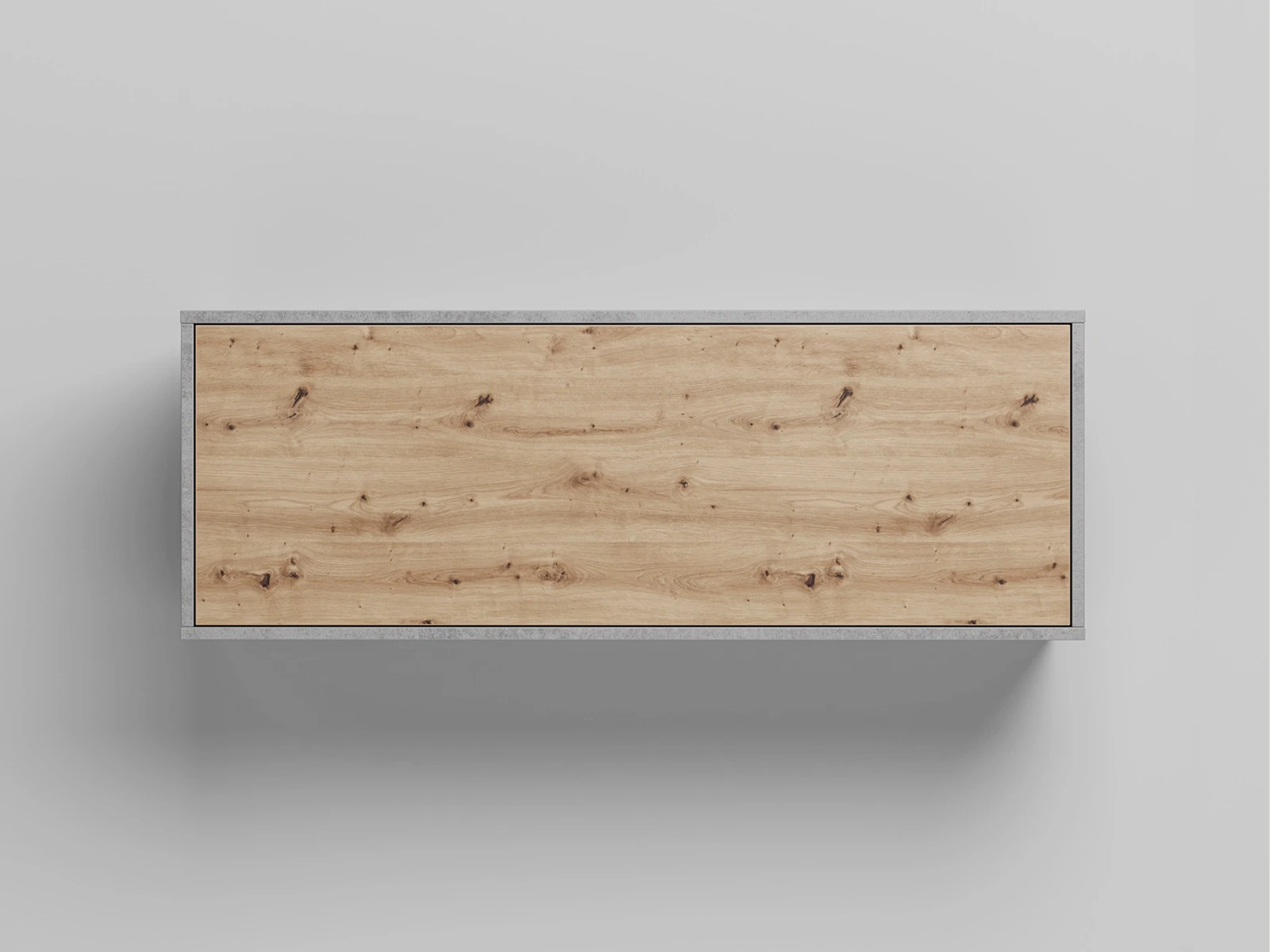 1 Wall cabinet - One door Concrete / Wild Oak 