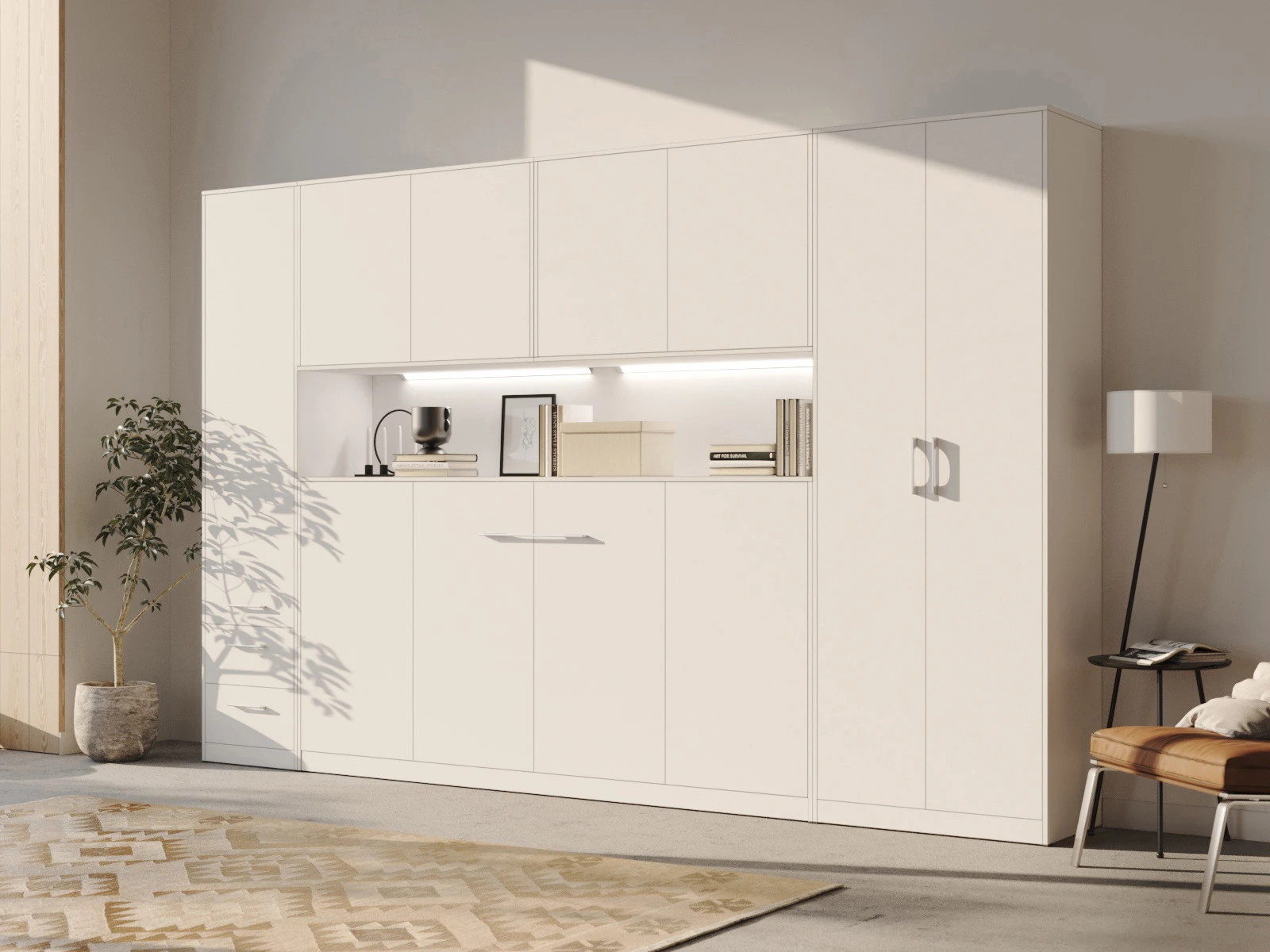 Wall Cabinet with 2 doors White picture 3