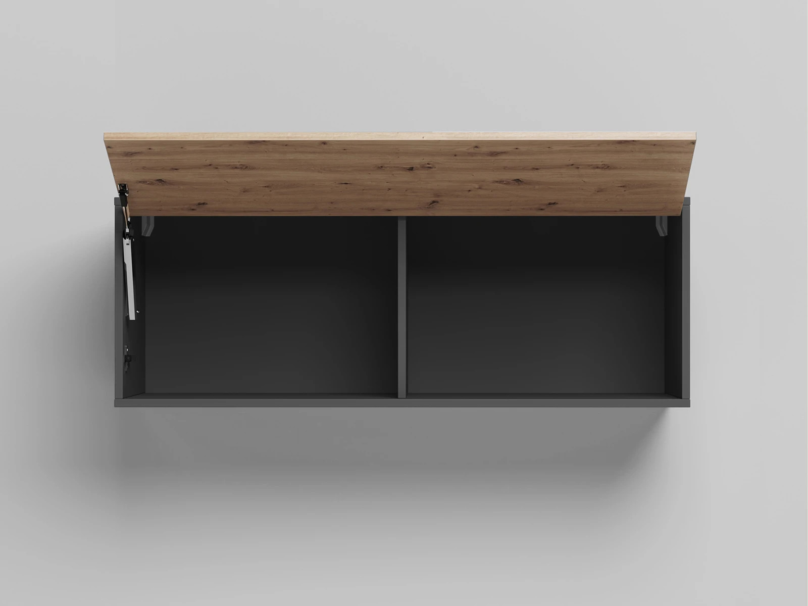 2 Wall cabinet - One door Anthracite / Wild Oak