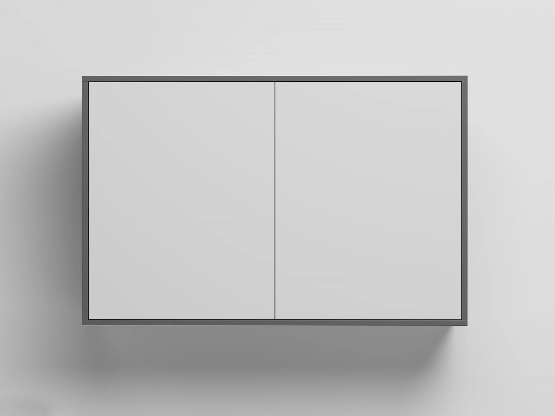 1 Wall Cabinet with 2 doors Anthracite / White 