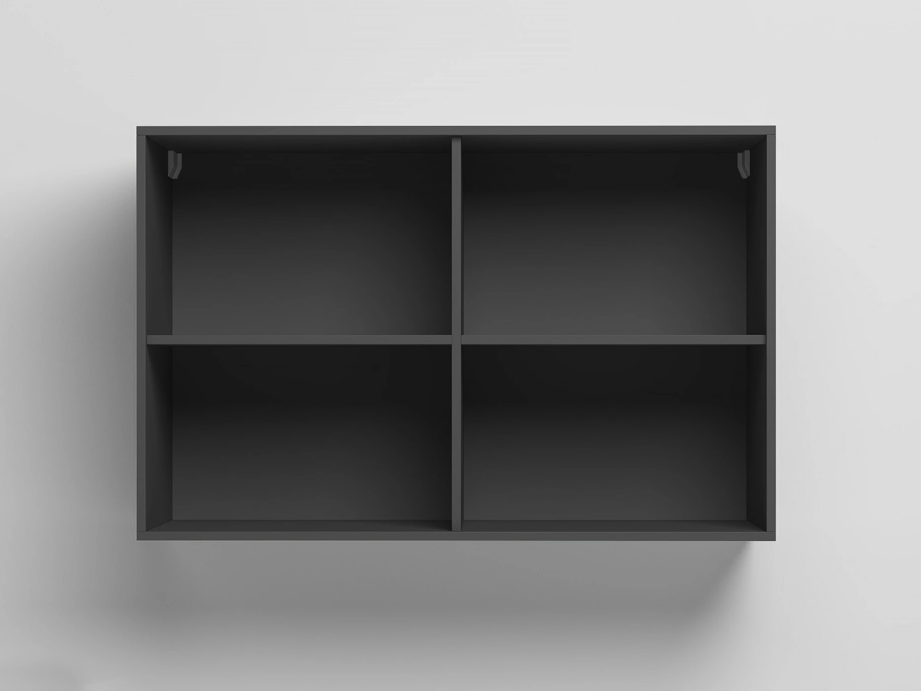 Wall Cabinet with 2 doors Anthracite / White  picture 2