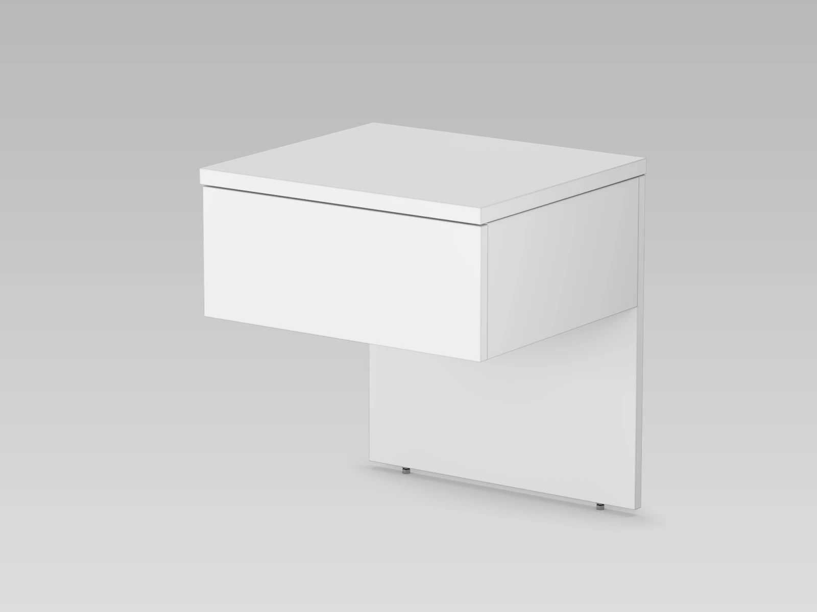 2 Bedside table Classic White