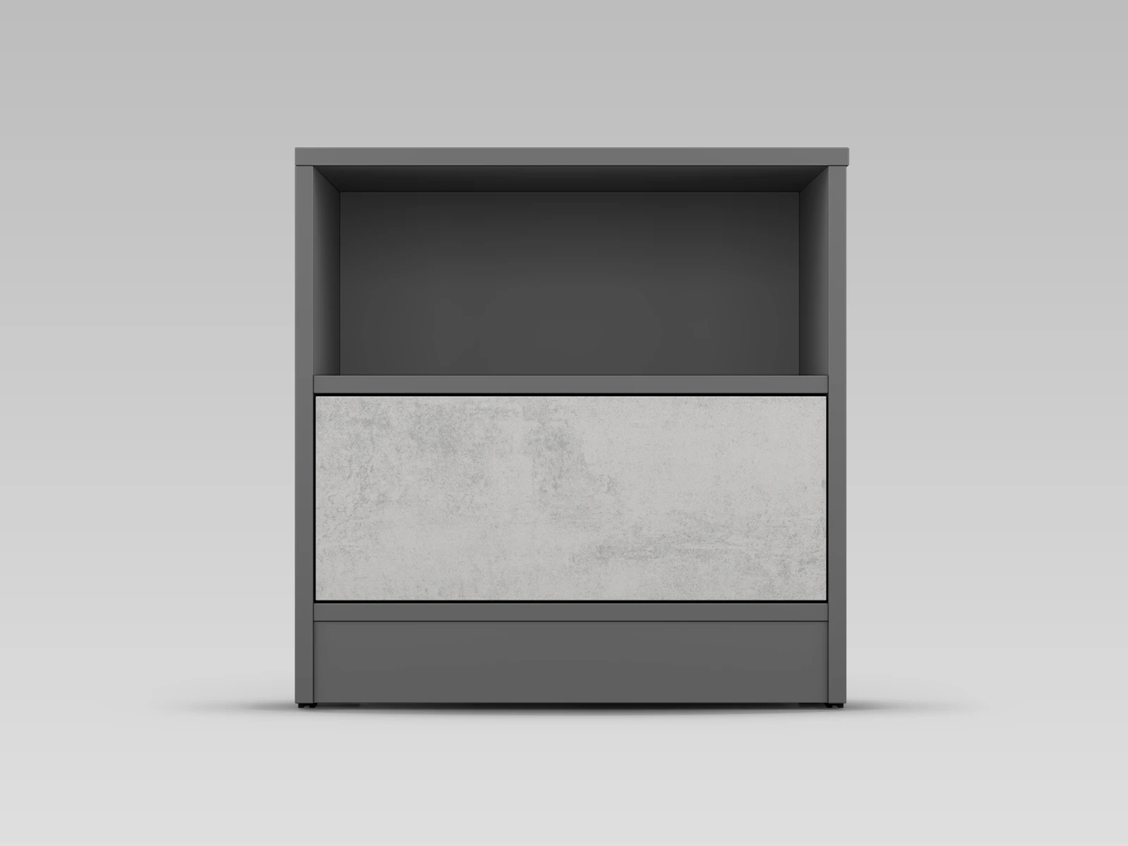 1 Bedside table Standard Anthracite / Concrete
