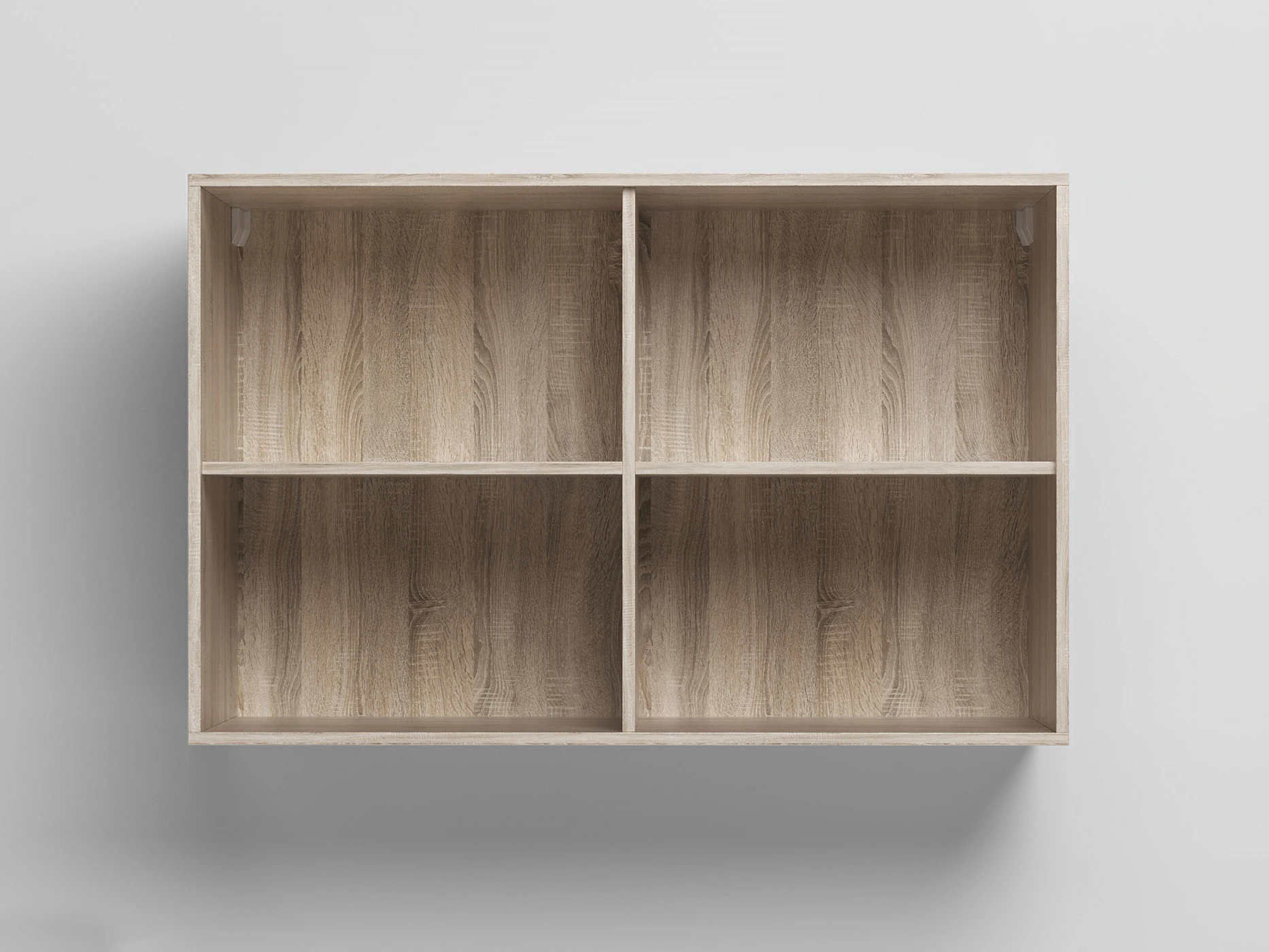Wall Cabinet with 2 doors Oak Sonoma / White High Gloss picture 2