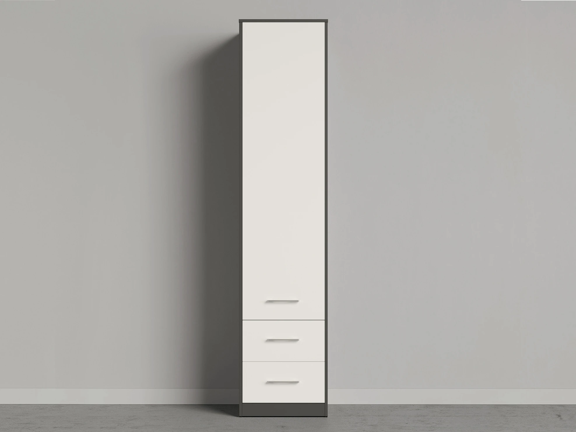 1 Cabinet 50 cm (Standard 45 cm depth) Anthracite / White