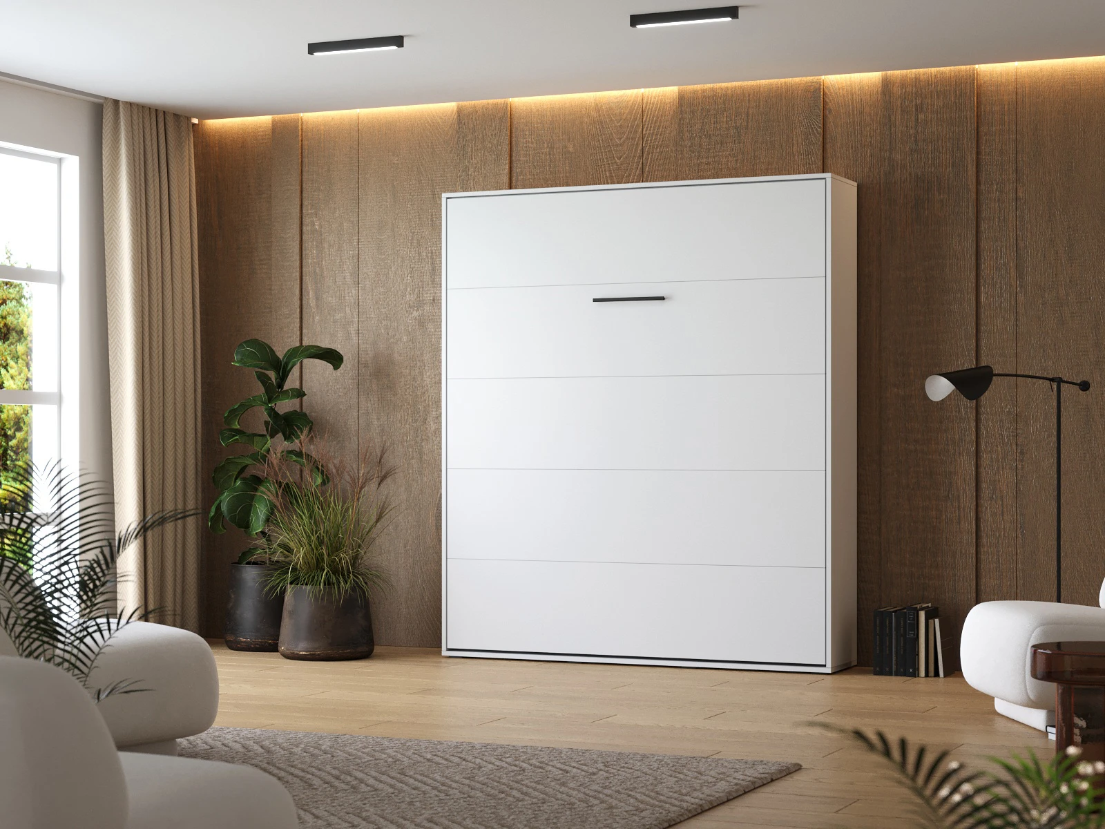 Murphy bed 180x200 Vertical (M1) White picture 2