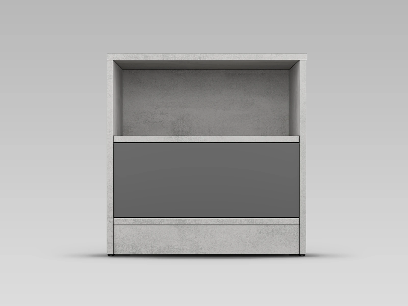 Bedside table Standard Concrete / Anthracite picture 1