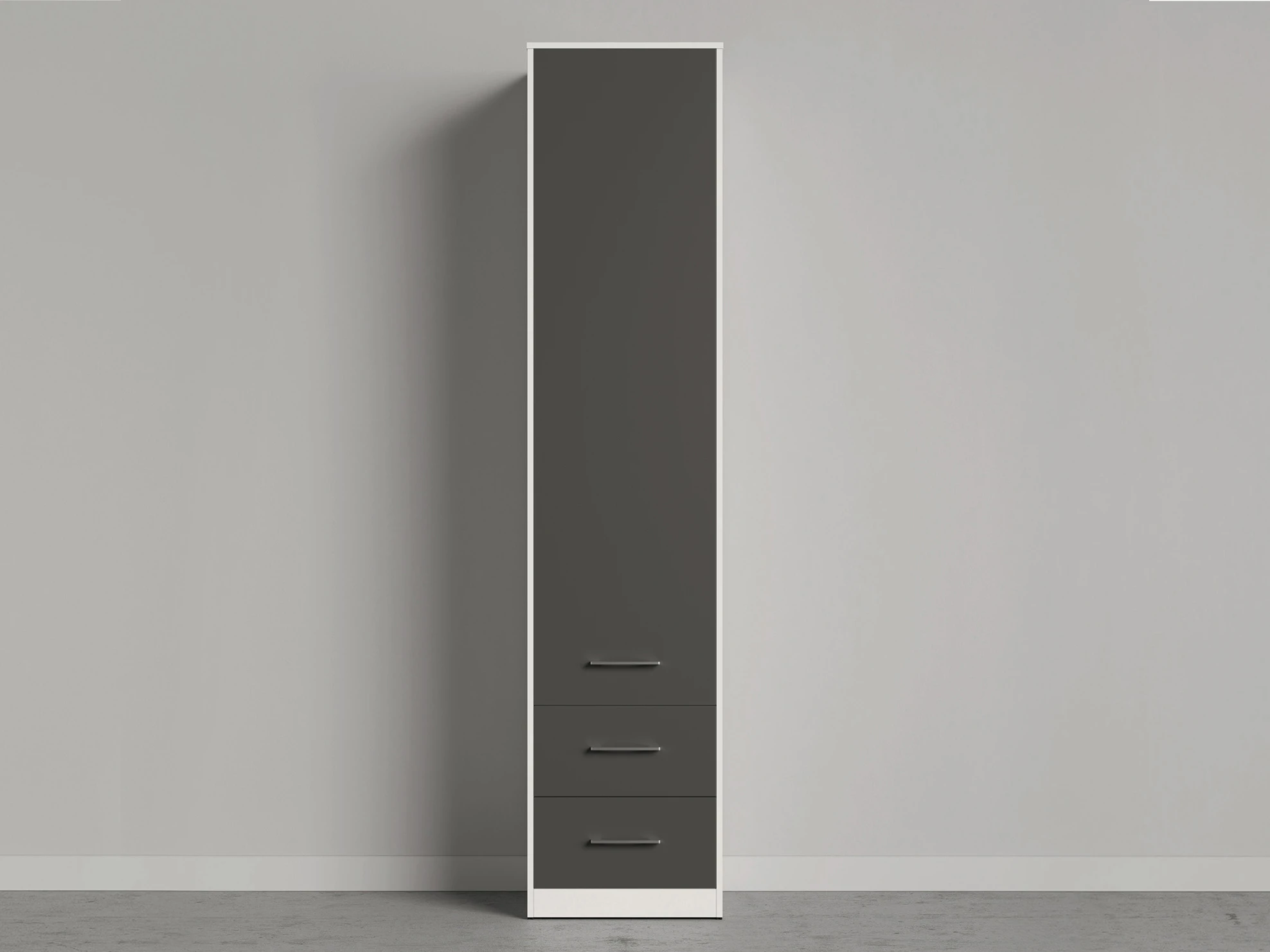 1 Cabinet 50 cm wide (Standard 45 cm depth) White / Anthracite