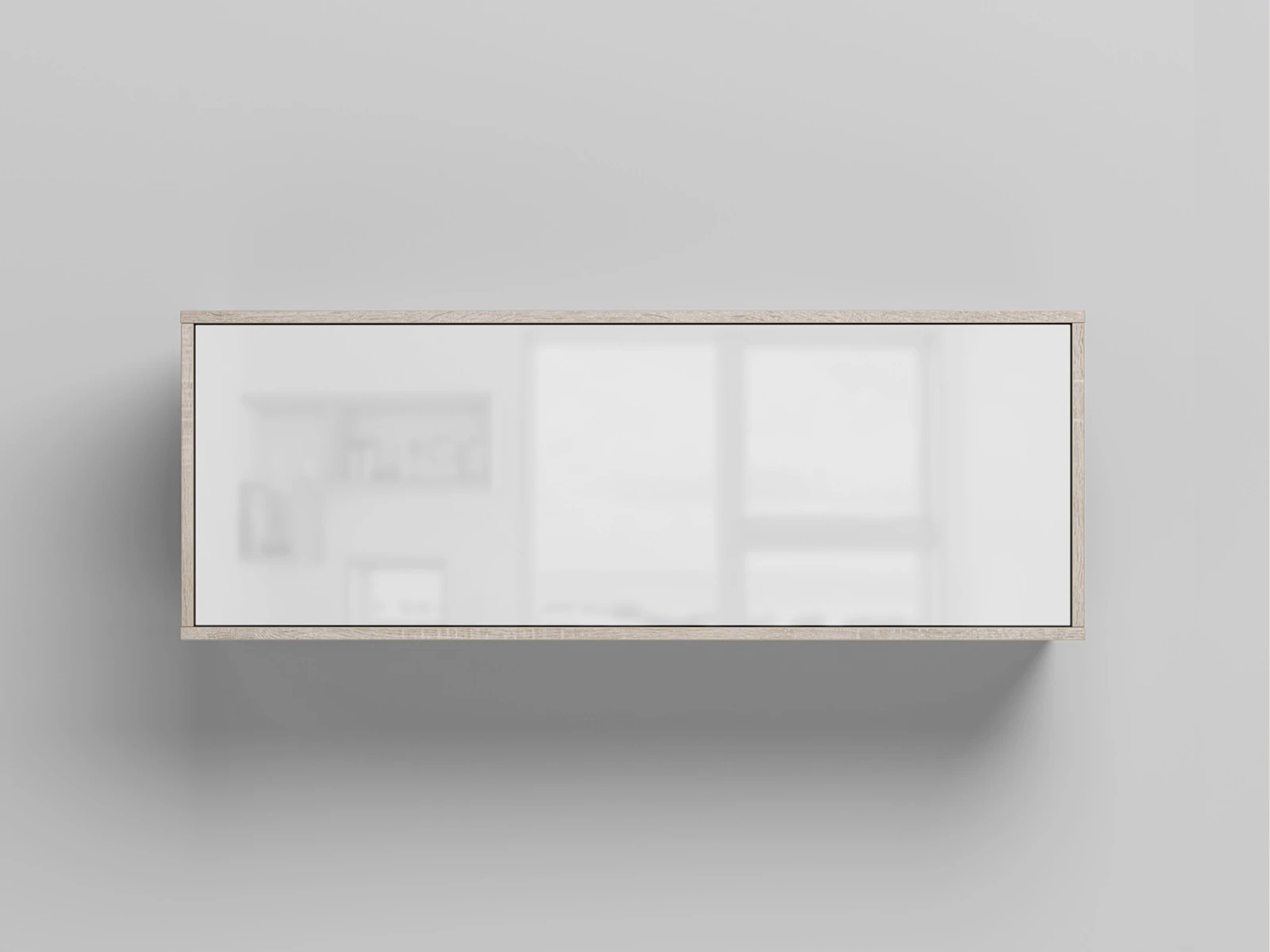 1 Wall cabinet - One door Oak Sonoma / White Gloss