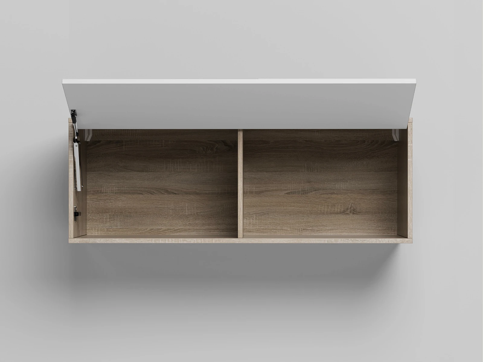 2 Wall cabinet - One door Oak Sonoma / White Gloss