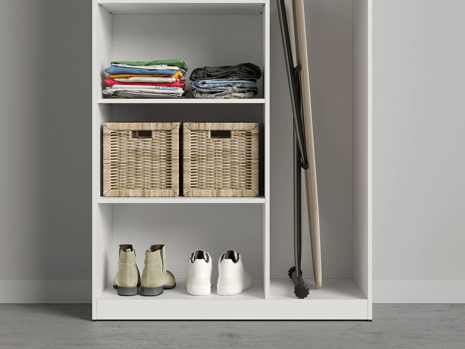 Cabinet 100 cm (Standard 45 cm depth) White / White Gloss picture 6