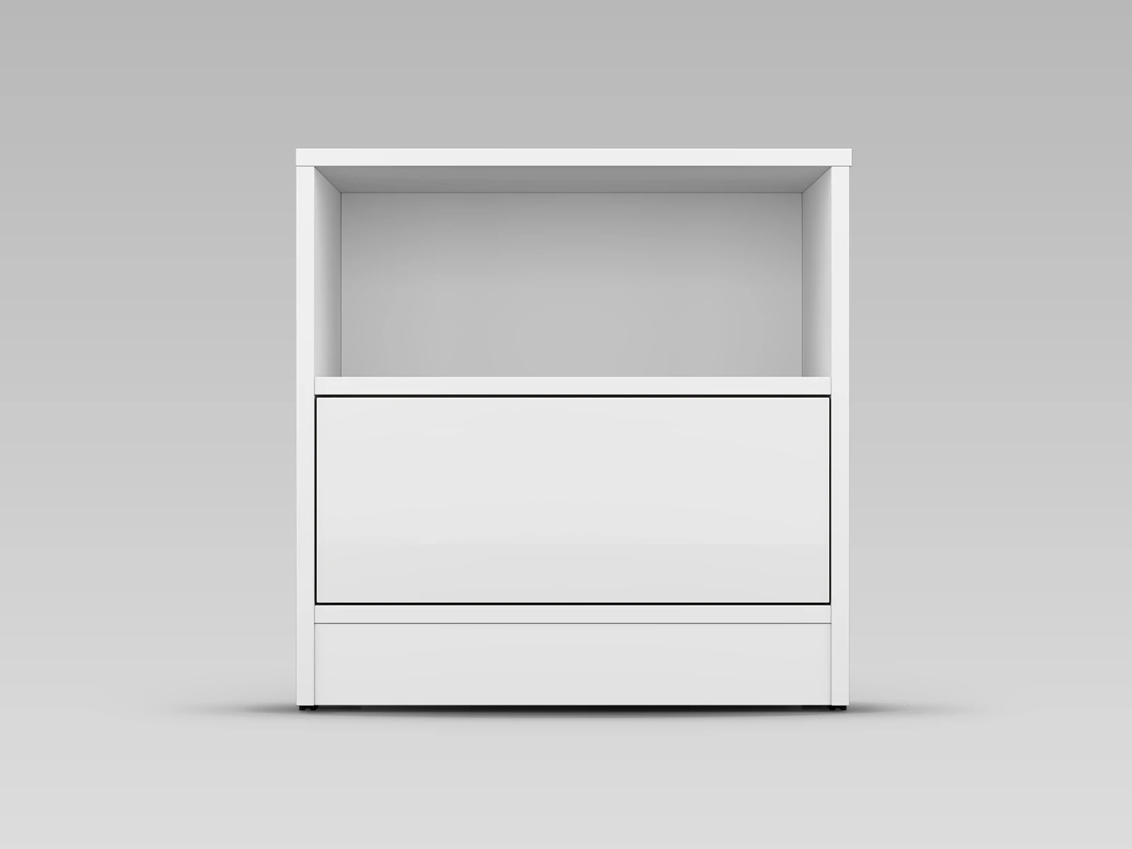 Bedside table Standard White / White Gloss picture 1