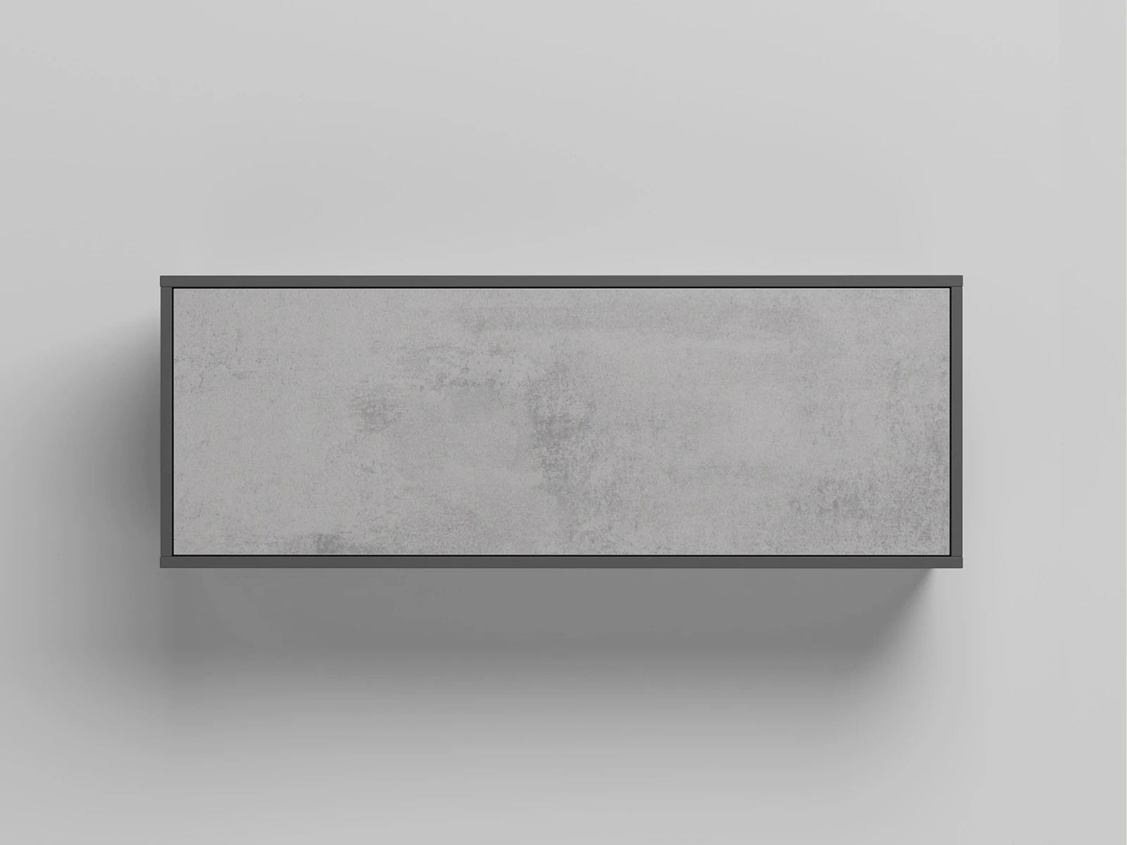 1 Wall cabinet - One door Anthracite / Concrete