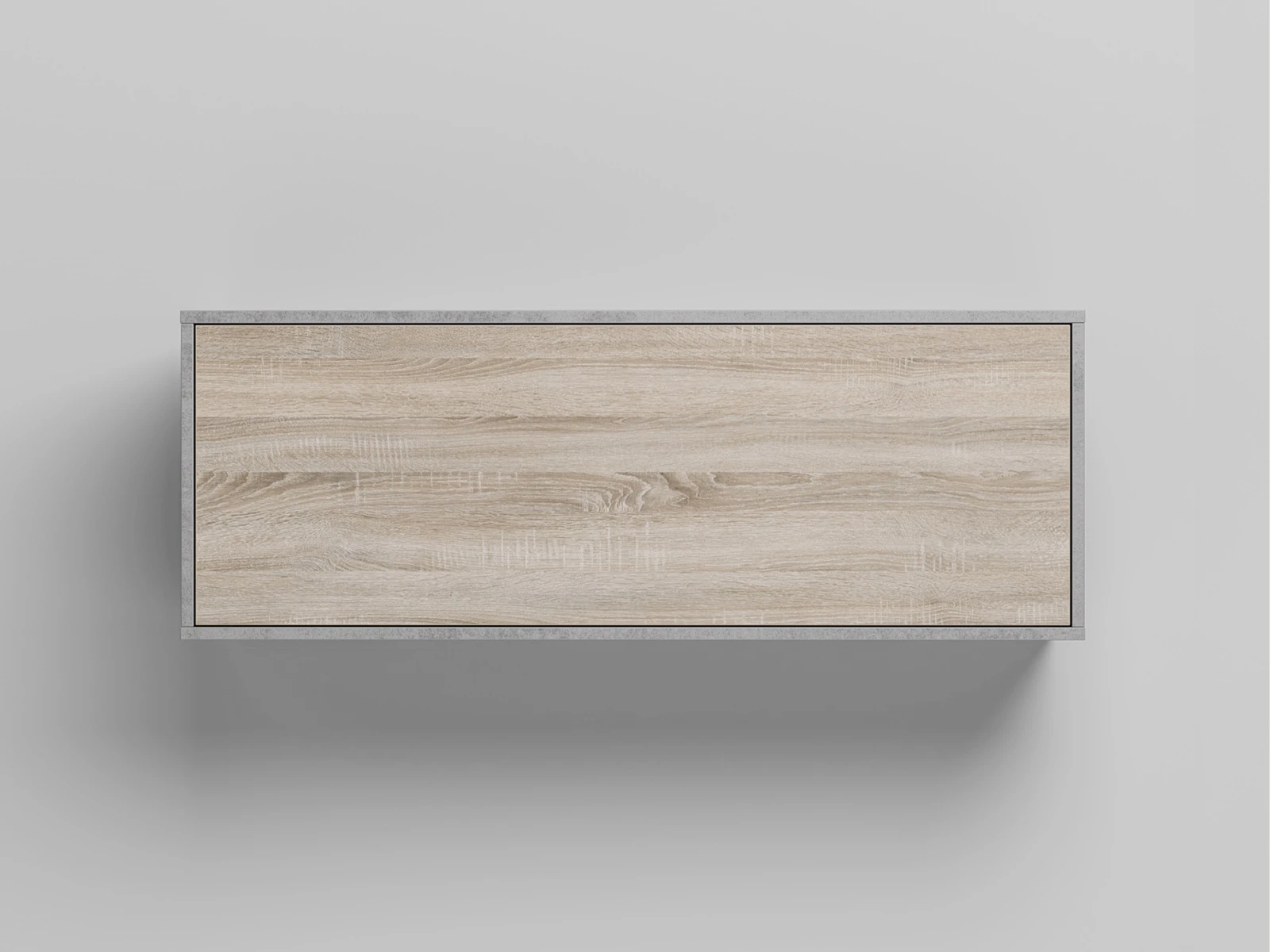 1 Wall cabinet - One door Concrete / Oak Sonoma