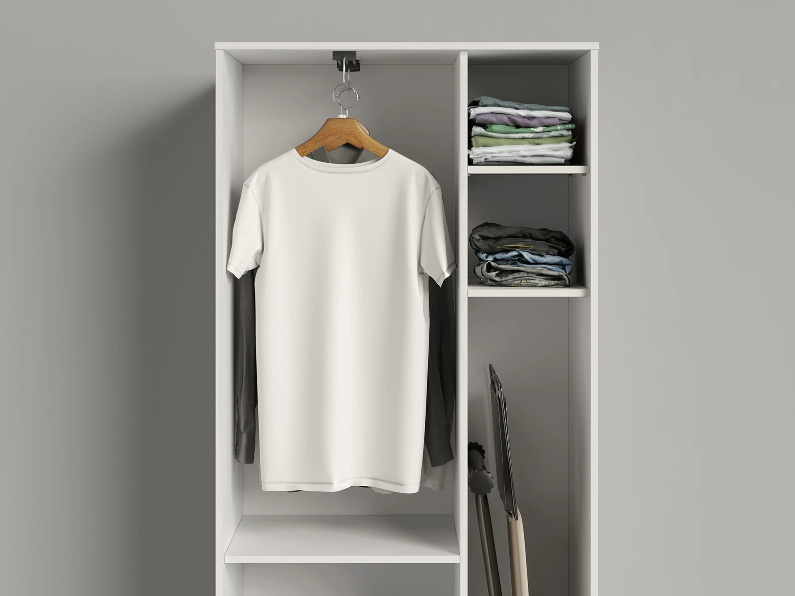 Cabinet 80 cm (Standard 45 cm depth) White / White Gloss picture 4