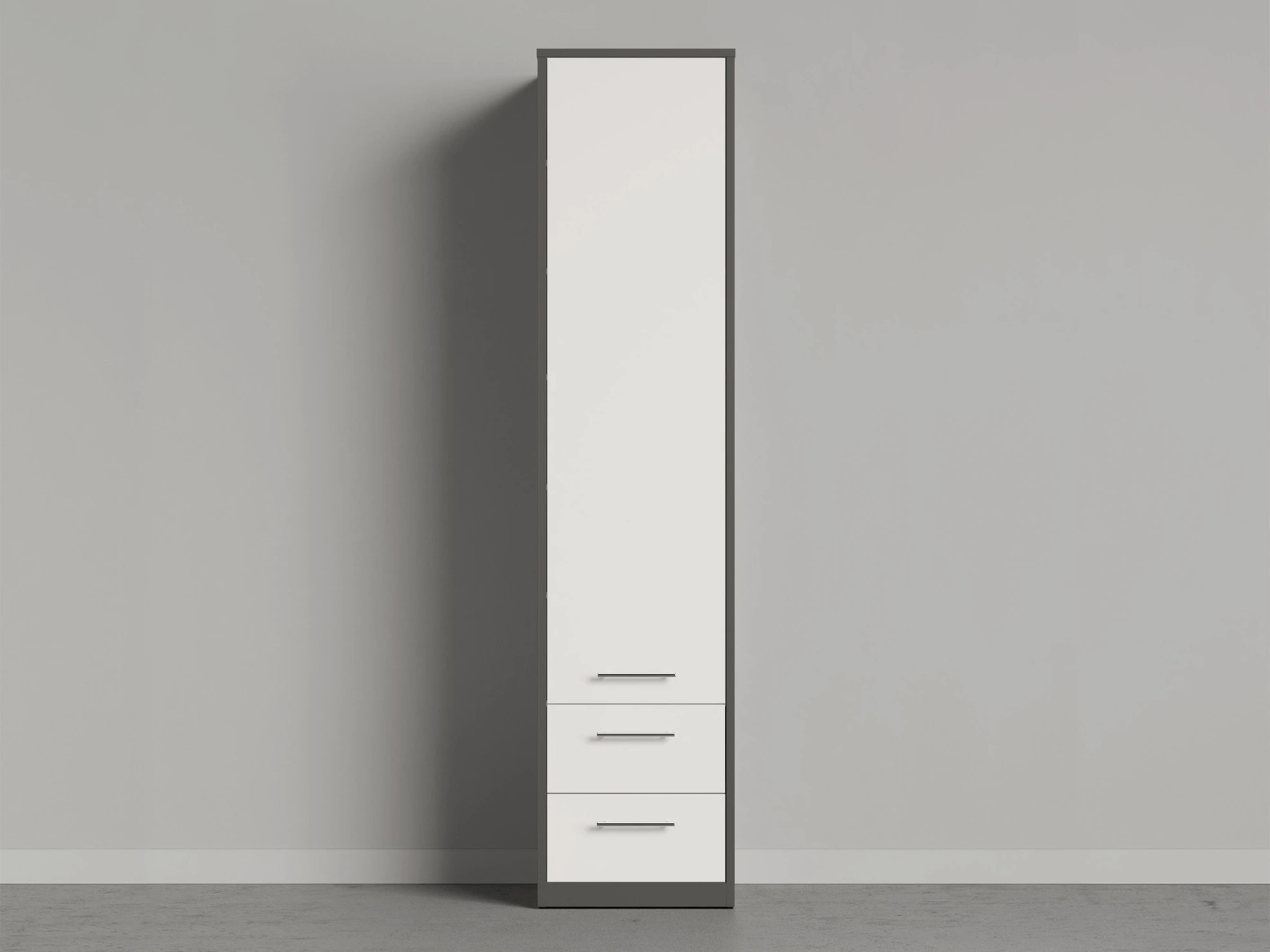 1 Cabinet 50 cm (Standard 55 cm depth) Anthracite / White