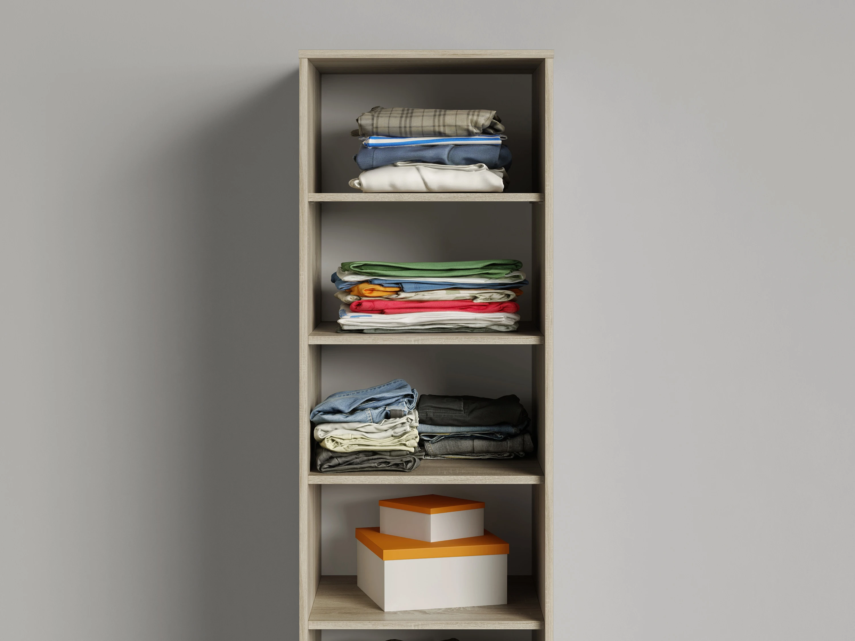 Cabinet 50 cm (Standard 45 cm depth) Oak Sonoma / Mirror / White picture 6