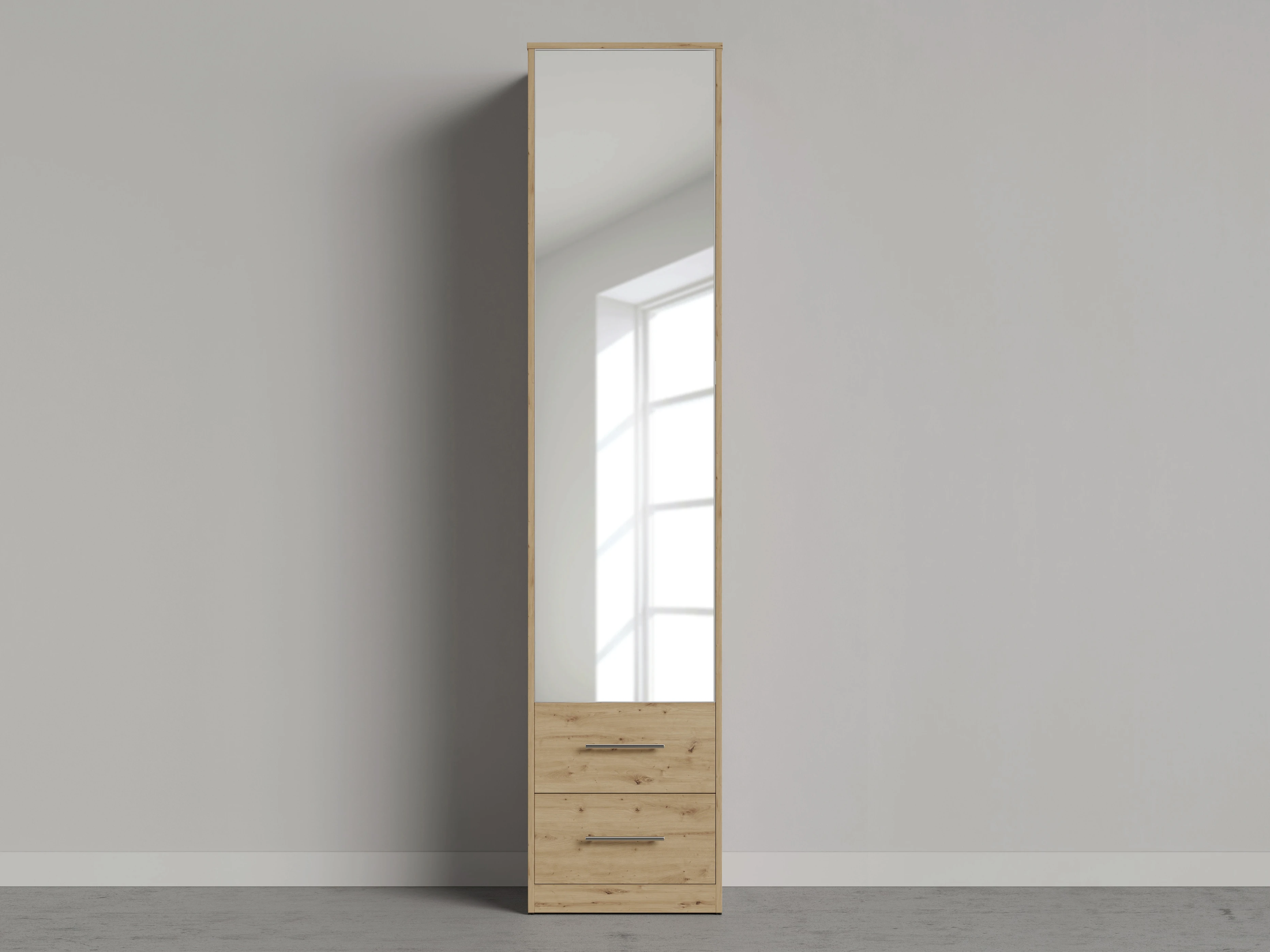 Cabinet 50 cm (Standard 45 cm depth) Wild Oak / Mirror / Wild Oak picture 1