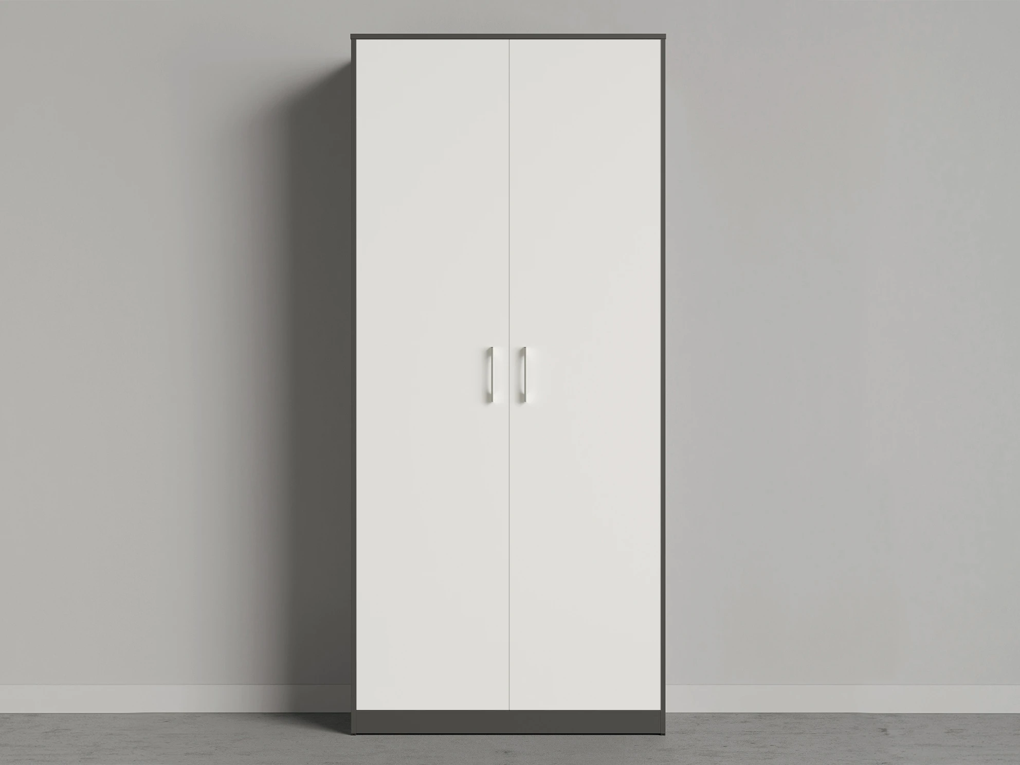 Cabinet 100 cm (Standard 45 cm depth) Anthracite / White picture 1