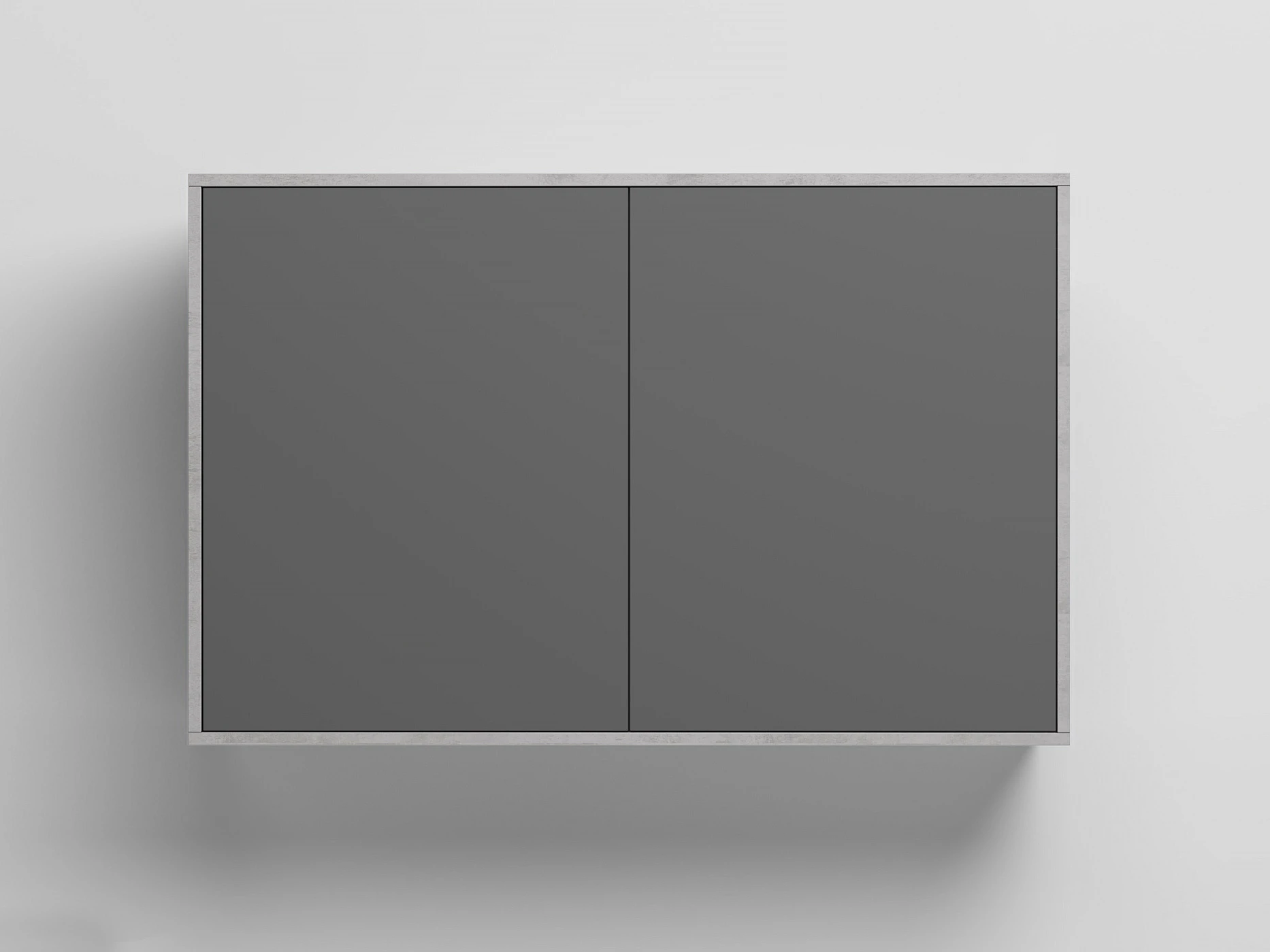 Wall Cabinet with 2 doors Concrete / Anthracite picture 1