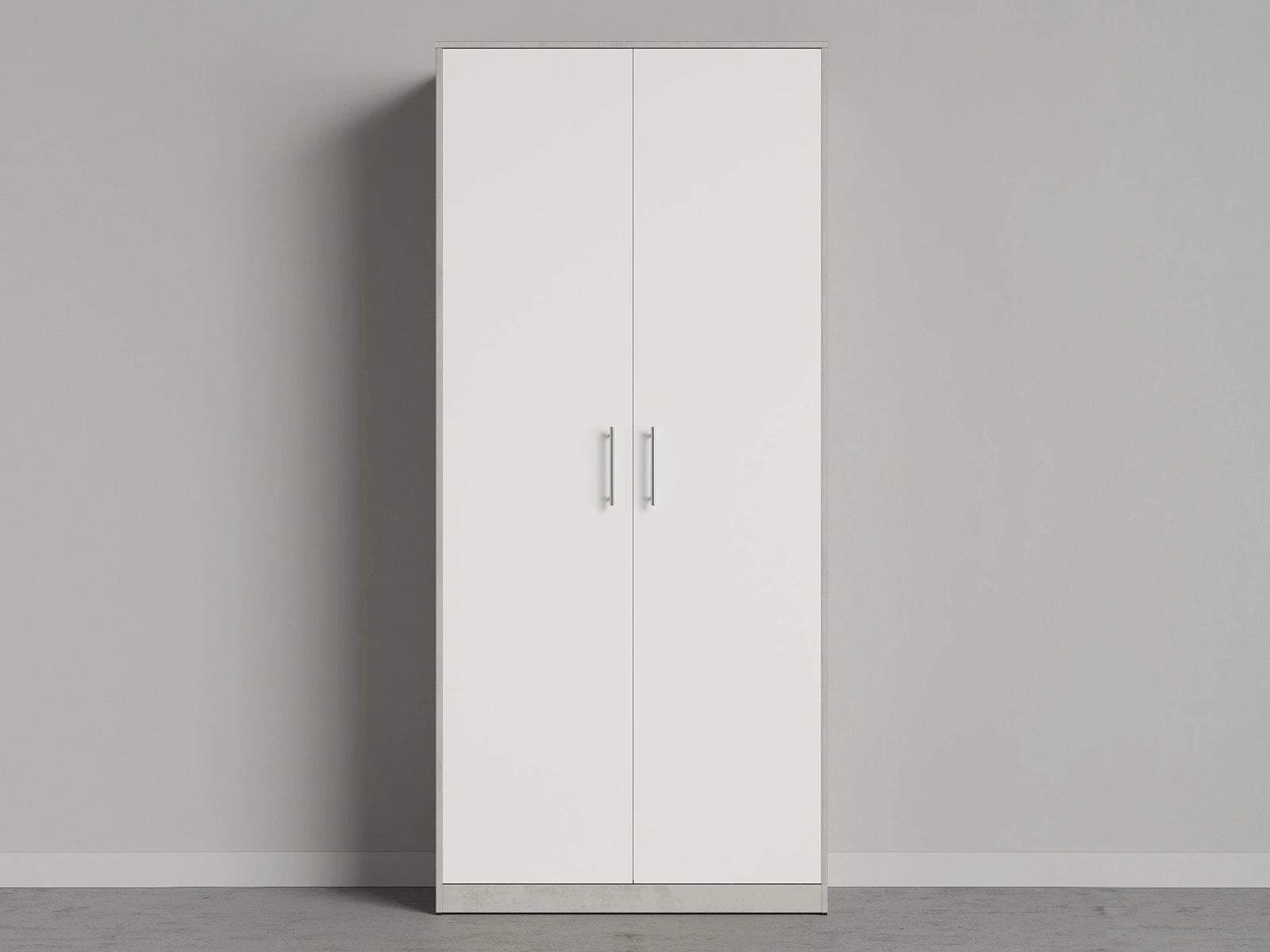 Cabinet 100 cm (Standard 45 cm depth) Concrete / White picture 1