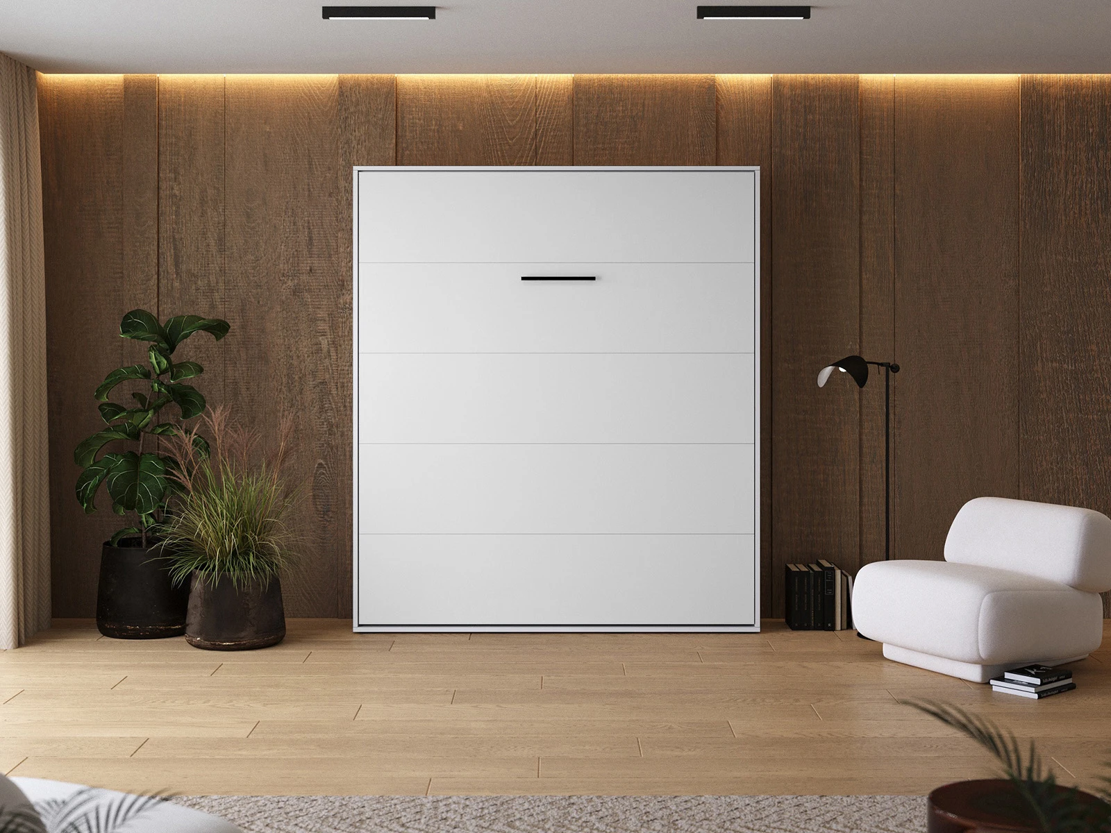 Murphy bed 180x200 Vertical (M1) White picture 3