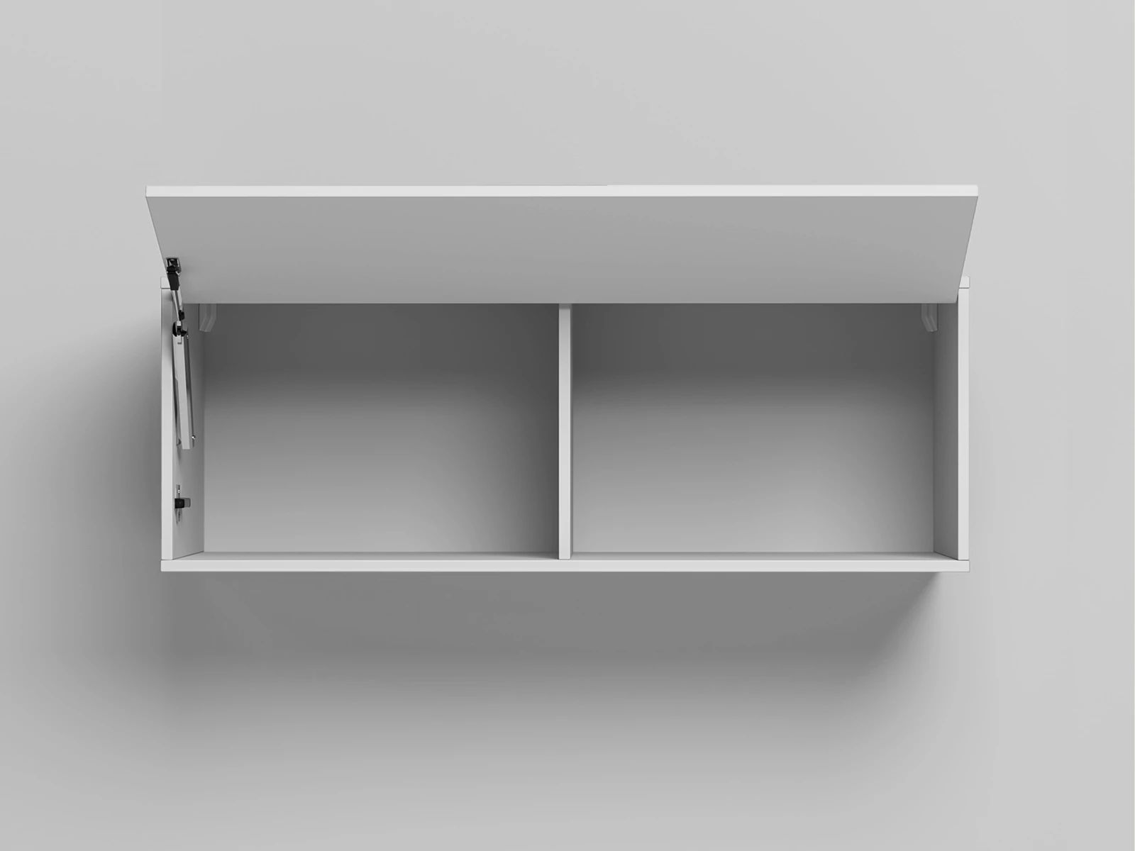 Wall cabinet - One door White / White Gloss picture 2
