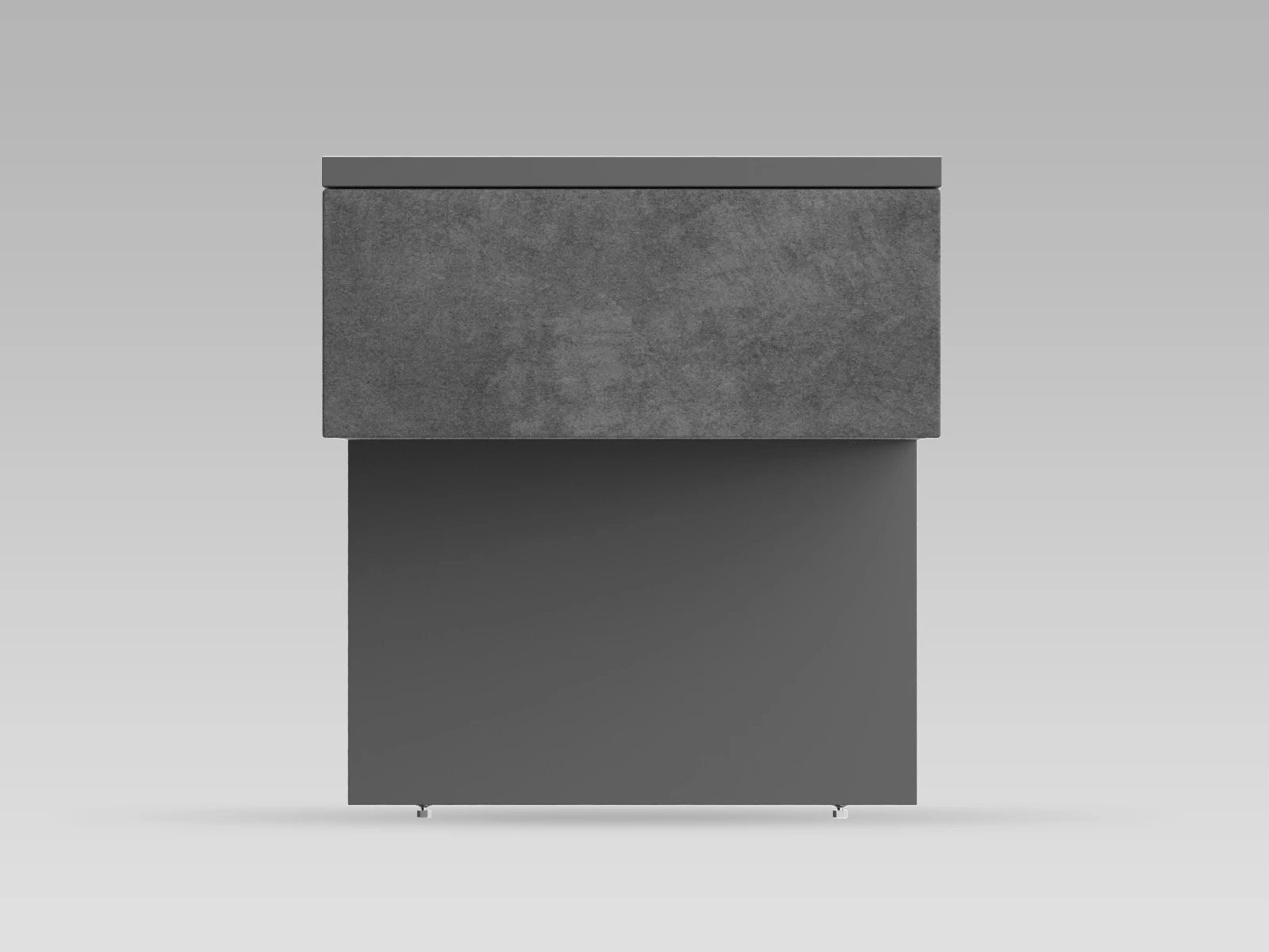 Bedside table (40cm depth) Anthracite / Anthracite Stoff picture 1