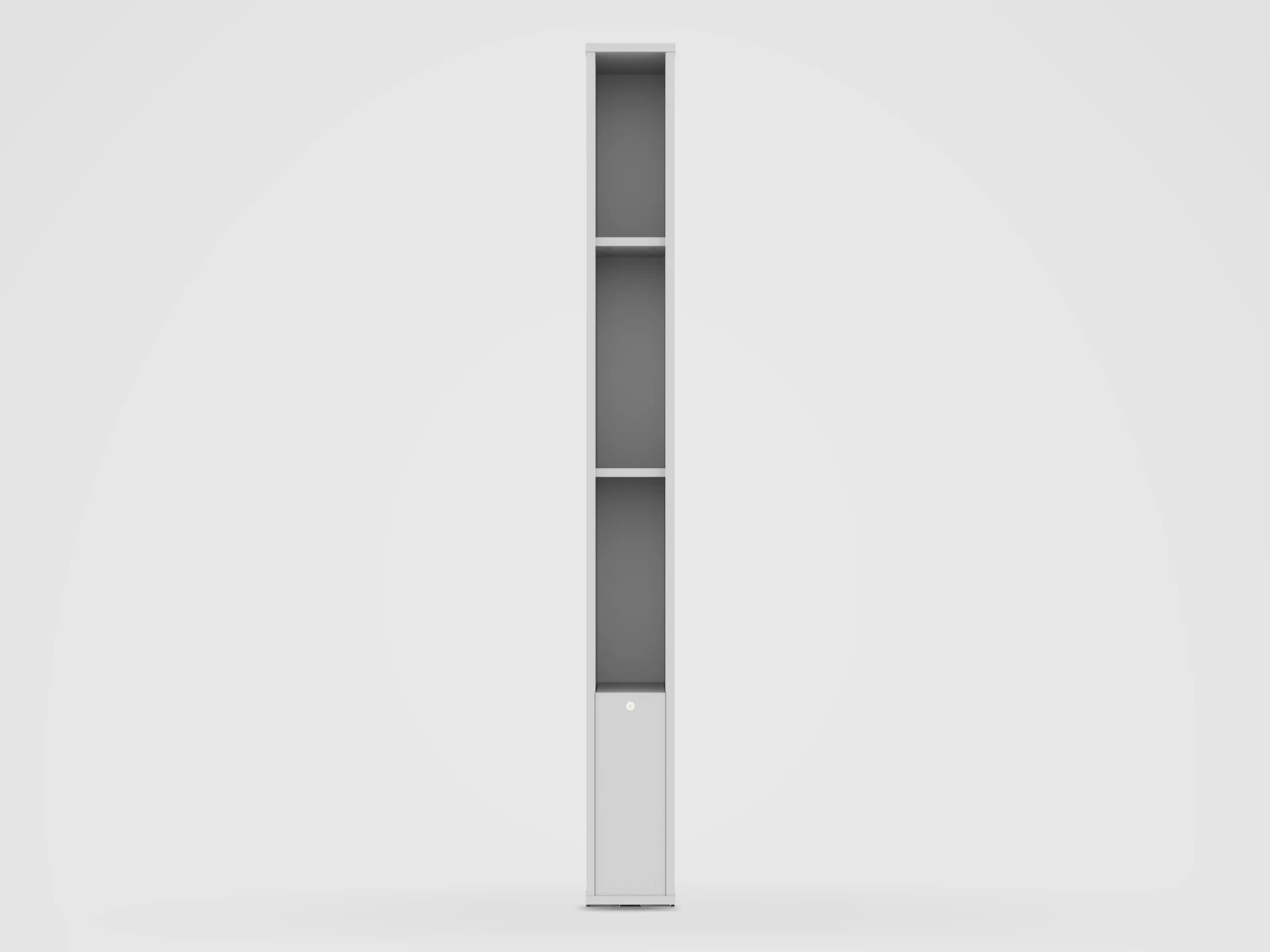 Standing shelf M1 (width 23 cm) incl.LED Pearl Grey picture 1