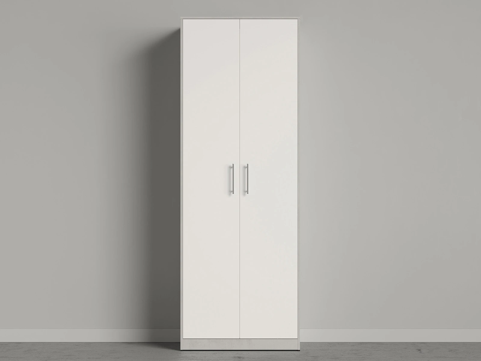 1 Closet 80x220 cm (Standard 45 cm depth) Concrete / White
