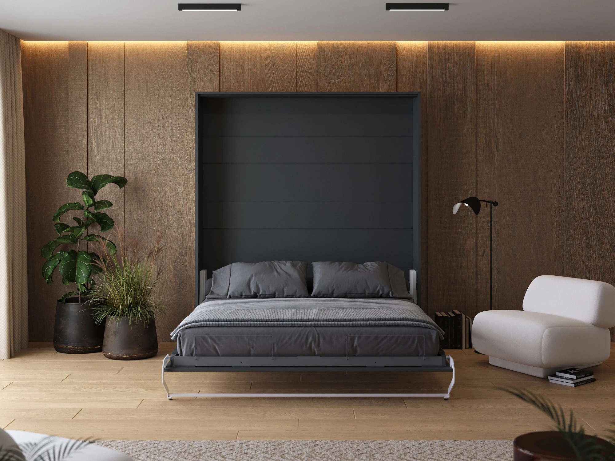 Murphy Bed 180x200 Vertical (M1) Anthracite picture 5